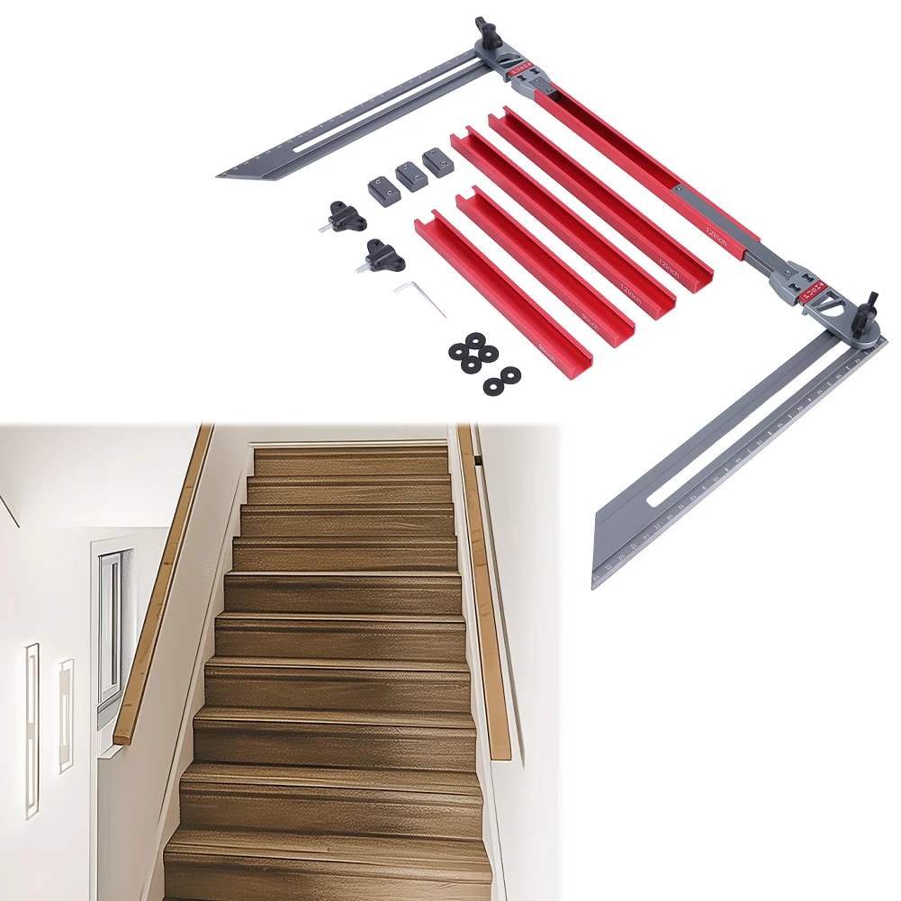 

Stair Tread Template Tool Stair Tread Measuring Tool Jig Accurate Stair Tread Jig Tool Step Template Tool Stair Step Scribe Tool