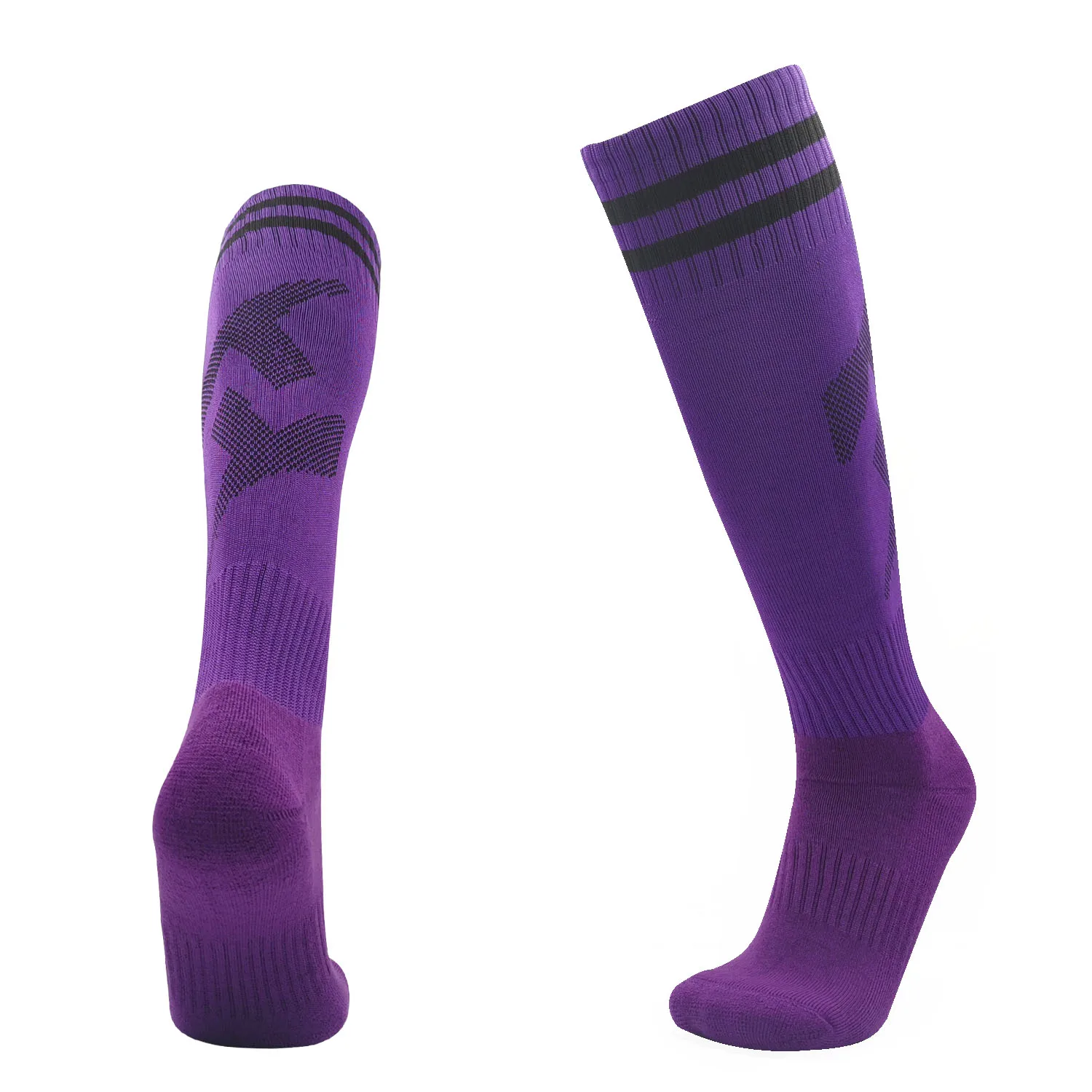 Fußball Socken Hohe Qualität Lange Röhre Knie Baumwolle Kinder Legging Strümpfe Fußball Baseball Laufen Sport Erwachsene Kinder Socken – Detail 13