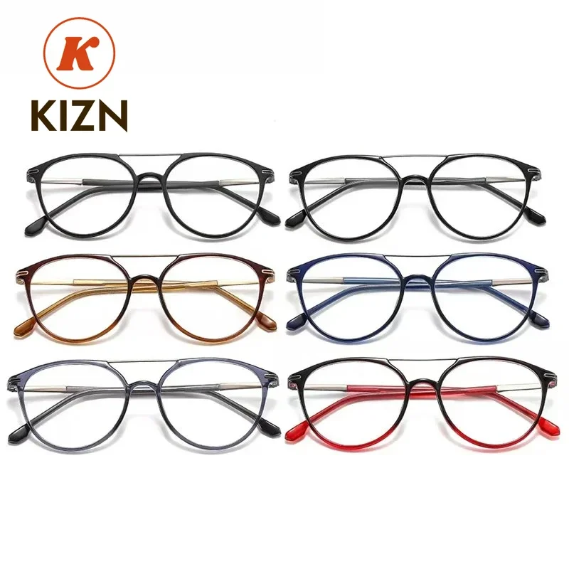 

KIZN Ultem Glasses Frame Flexible Strong Durable Fashion Spectacle Double Bridge Material Optical Comfortable Reading Glasses