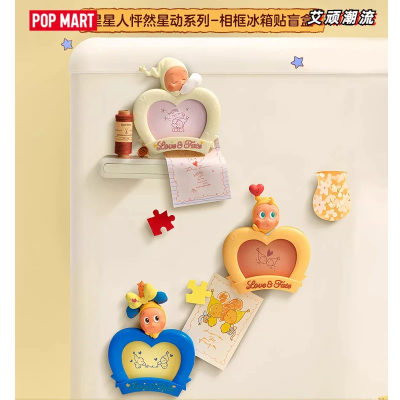 

Официальный оригинальный магнит на холодильник Pop Mart серии Twinkle Twinkle Crush On You в виде фоторамки, милый подарок для фанатов аниме (слепая коробка)