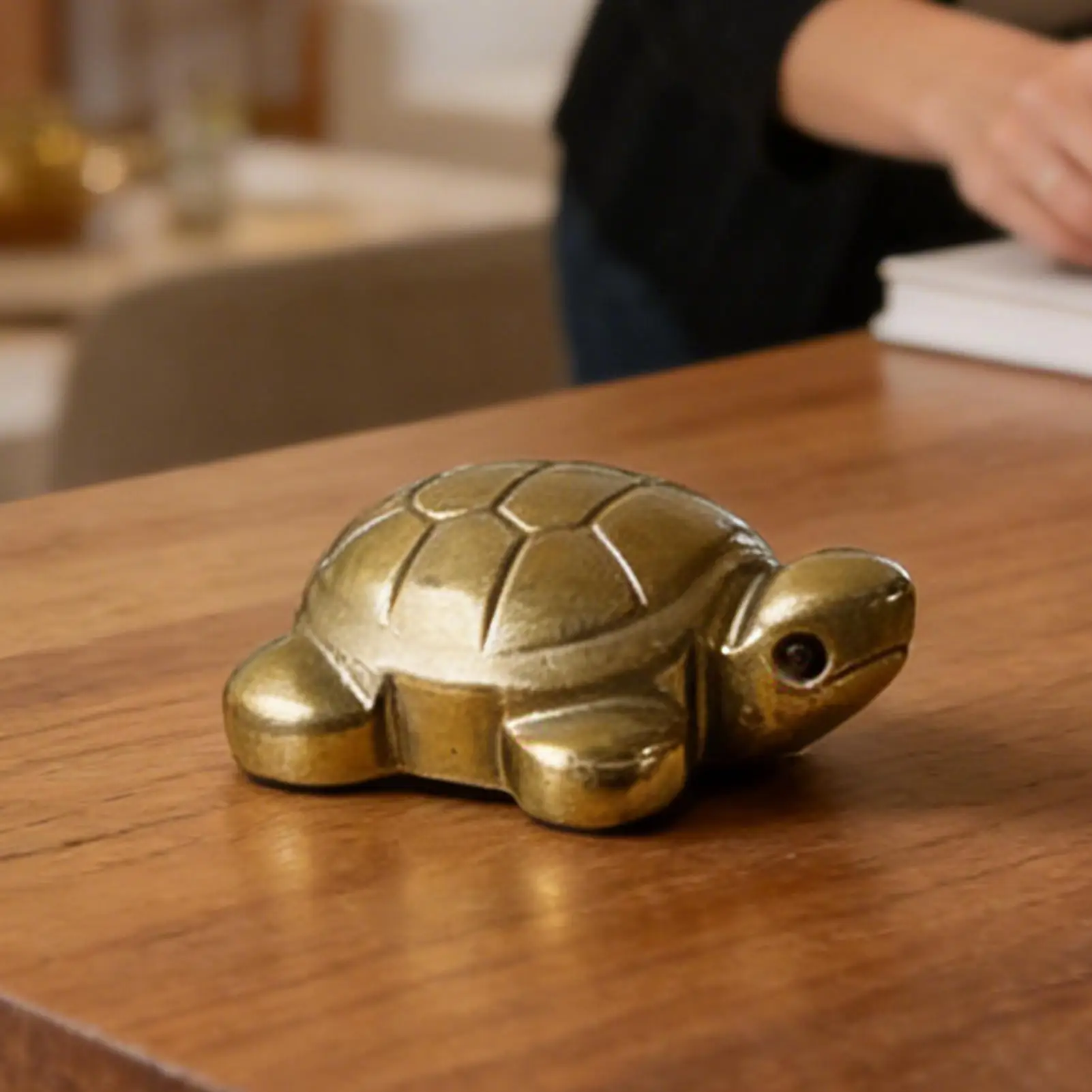 Pyrite Tortoise Natural Crystal Carved Stone Turtle Statue Mini Wealth Home Desk Office Decor Feng Shui Ornament