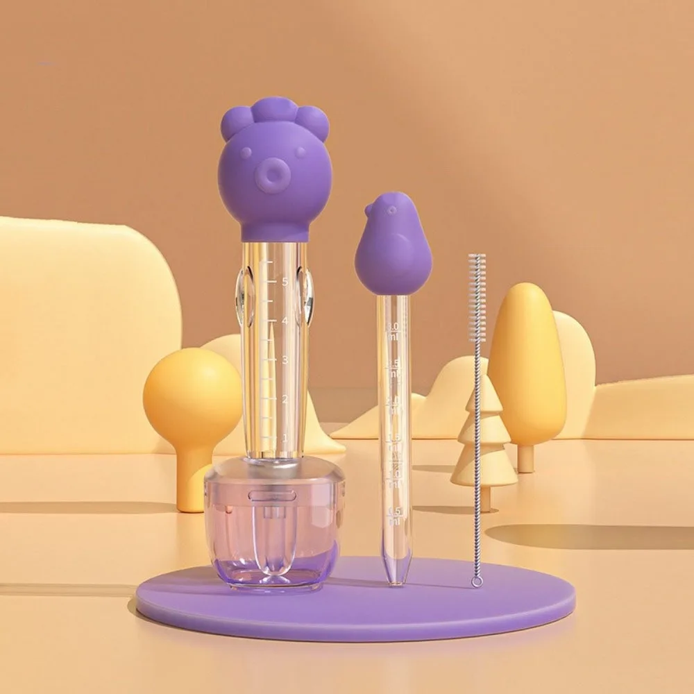 

Cartoon Shape Baby Medicine Feeder Safety Cute Newborn Baby Dropper Soft Anti Choking Toddler Baby Medicine Dispenser for Infant