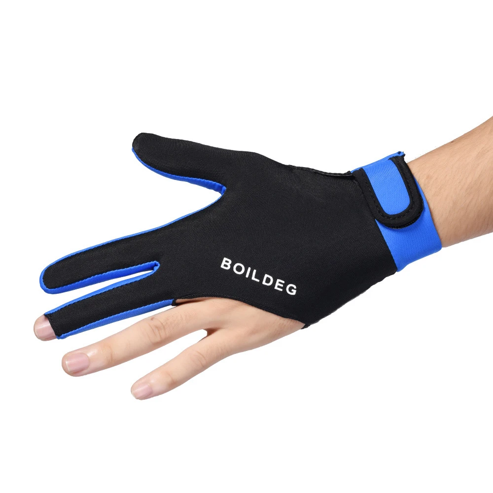 Billiard Glove Anti-skid Breathable Cue Sport Glove 3 Finger Super Elastic Sports Glove Fits on Left or Right Hand