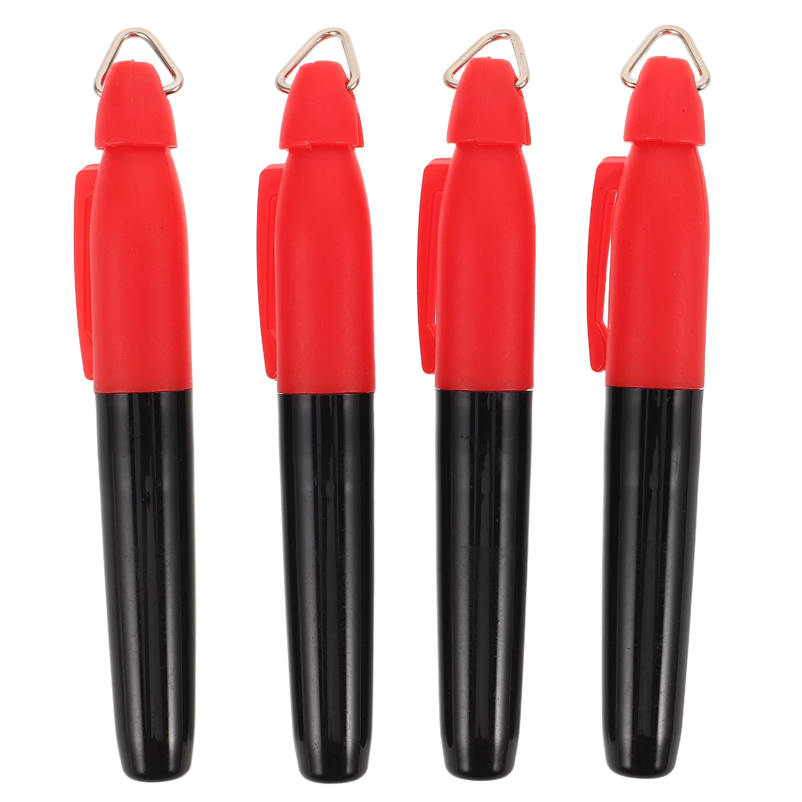 4Pcs Golf Ball Marking Set Triangular Clip Iron Hook Smooth Consistent Lines Visibility Fairness Tournaments Casual Practice
