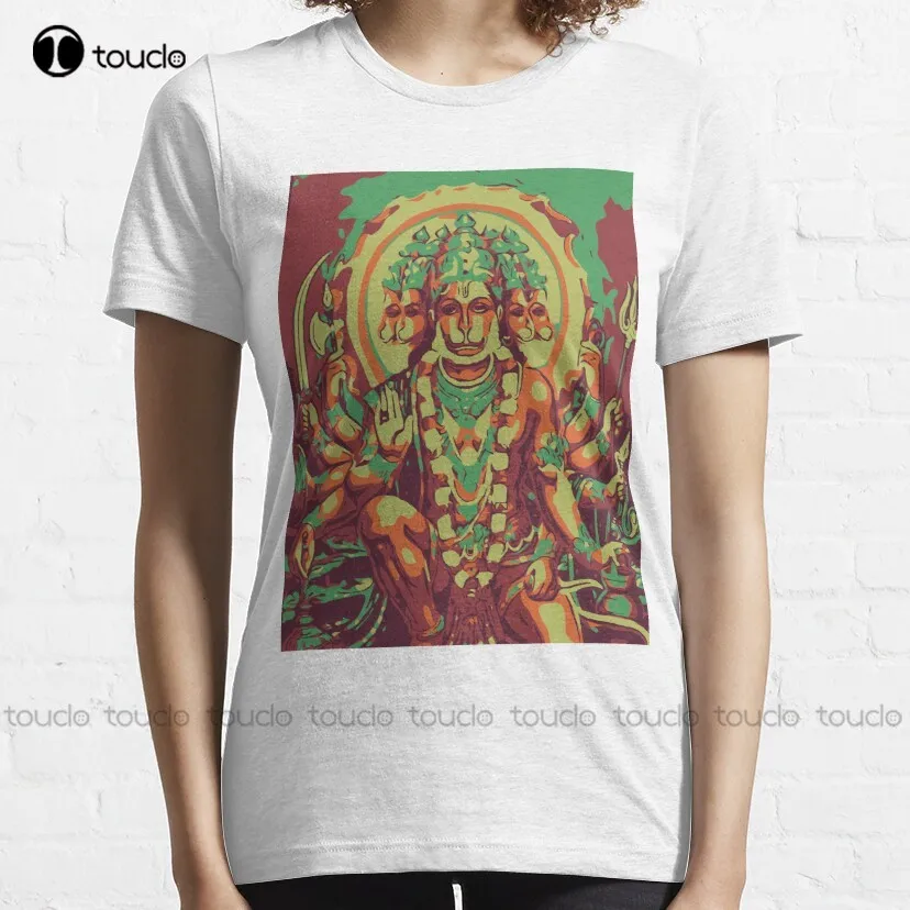 Hanuman Lord Of The Monkeys Classic T-Shirt Workout Shirts Tee T Shirts Digital Printing Harajuku Streetwear Xs-5Xl Cartoon Tee