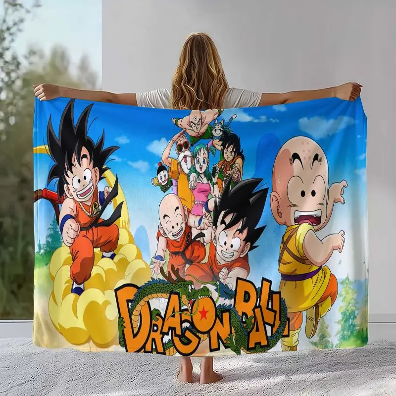 Goku D-Dragon Ball Anime Super Saiyan Flannel Throw Blanket,Cozy Warm Blanket for Bed,Sofa,Living Room,Picnic,Home Decor,Gift