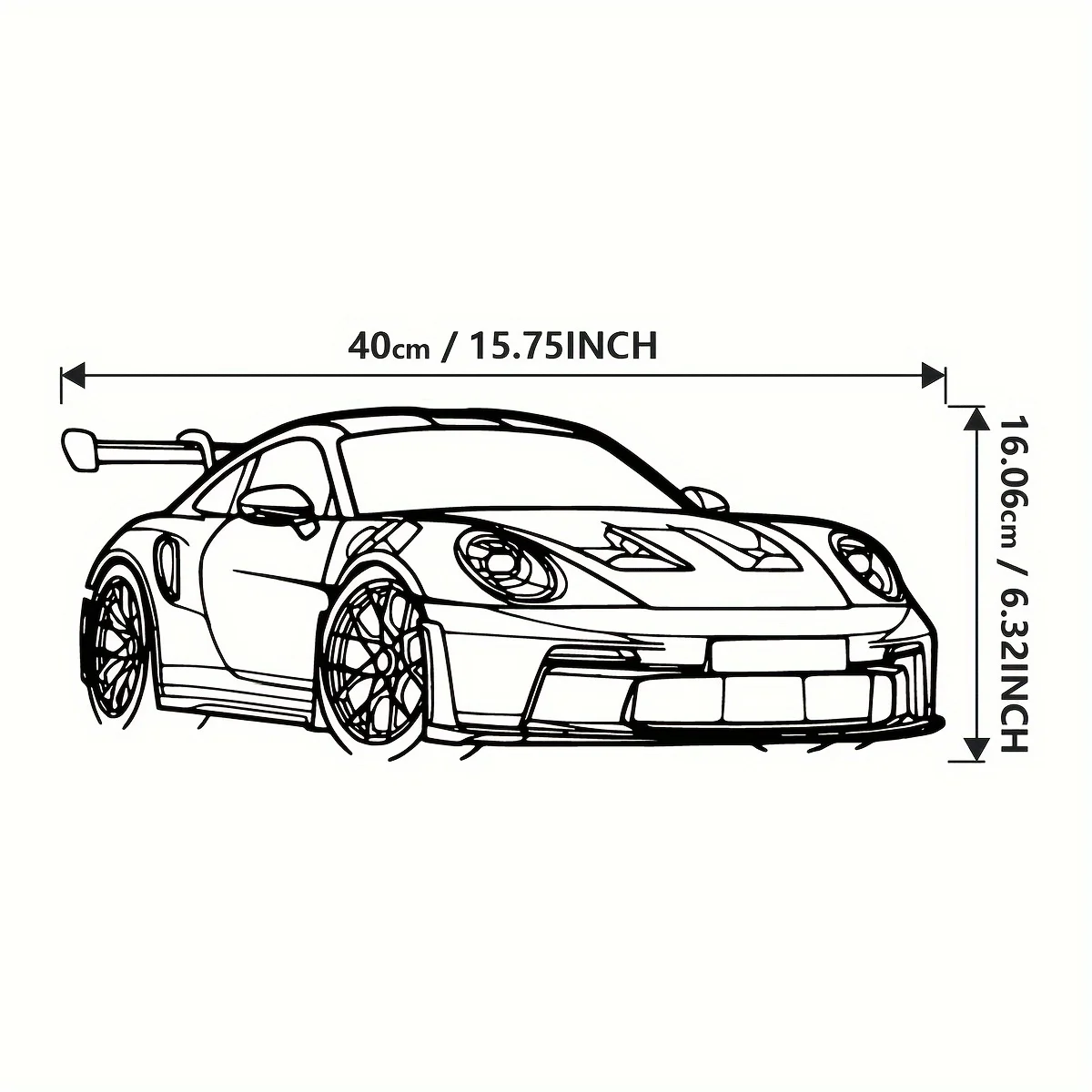 1pc Metal for Supercar  Wall Art Modern Iron Home Decor Sign, Dynamic Racing Car Outline Sculpture, Car Decor Ideal choice