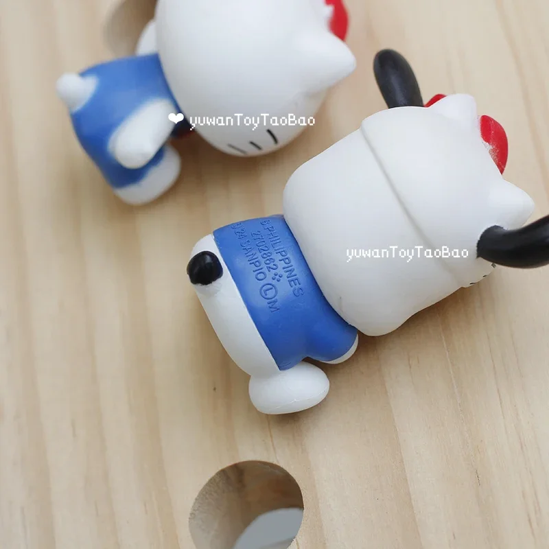 산리오 캐릭터 블라인드 박스 장난감 귀여운 만화 피규어 헬로키티 폼푸린 시나모롤 포차코 인형 모델 수집 장식품