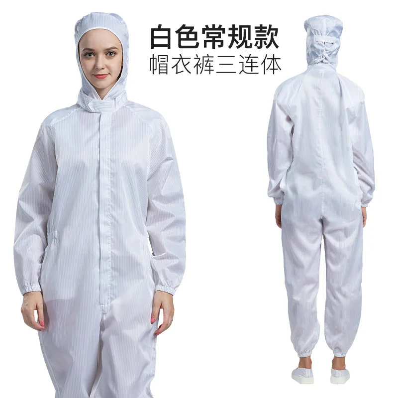 

Anti-Static Dust-Free Clothes Cleanroom Suit One-Piece Dustproof Work Clothes Dust-Free Workshop Protective Clothing One-Piece