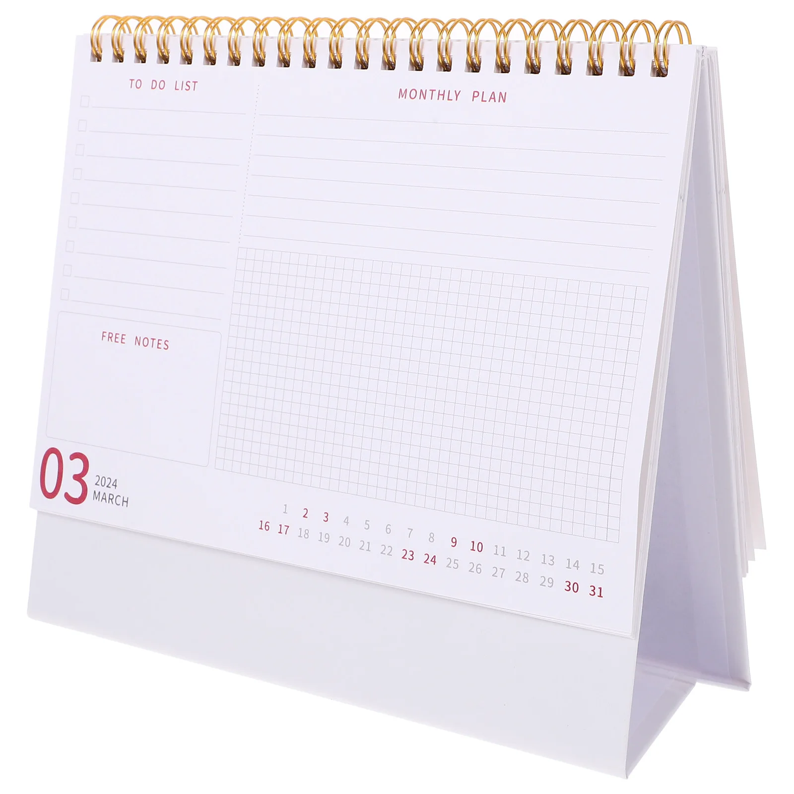 

Decoration Simple Desk Calendar Small for Daily Planner Desktop Monthly Memorandum Home Office Accessories