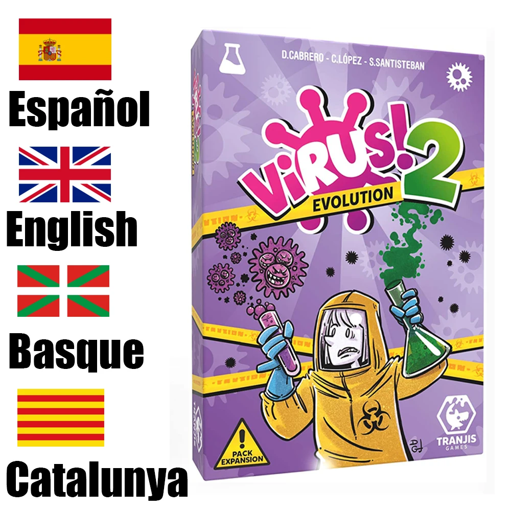 Virus Board Game The Contagiously Fun Card Game Spanish English French VersionParty Game for Fun Family Game