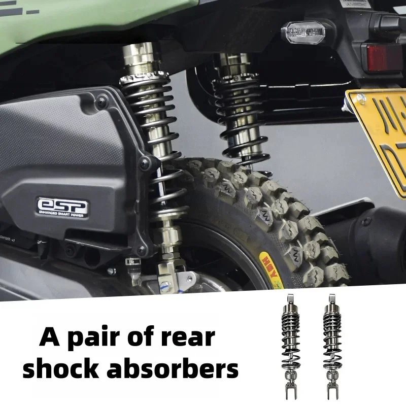 For Square X125 Scooter Dual Rear Suspension Shocks Adjustable Spring Preload Control Riding Buffer For Rough Road Comfort