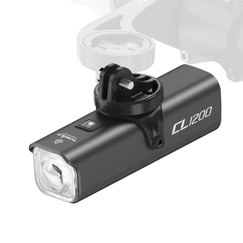 

TOWILD CL1200 Smart Bicycle light Remote Control Bike Lights 5000mAh battery Type-C Rechargeable Road MTB IPX6 Bicycle headlight