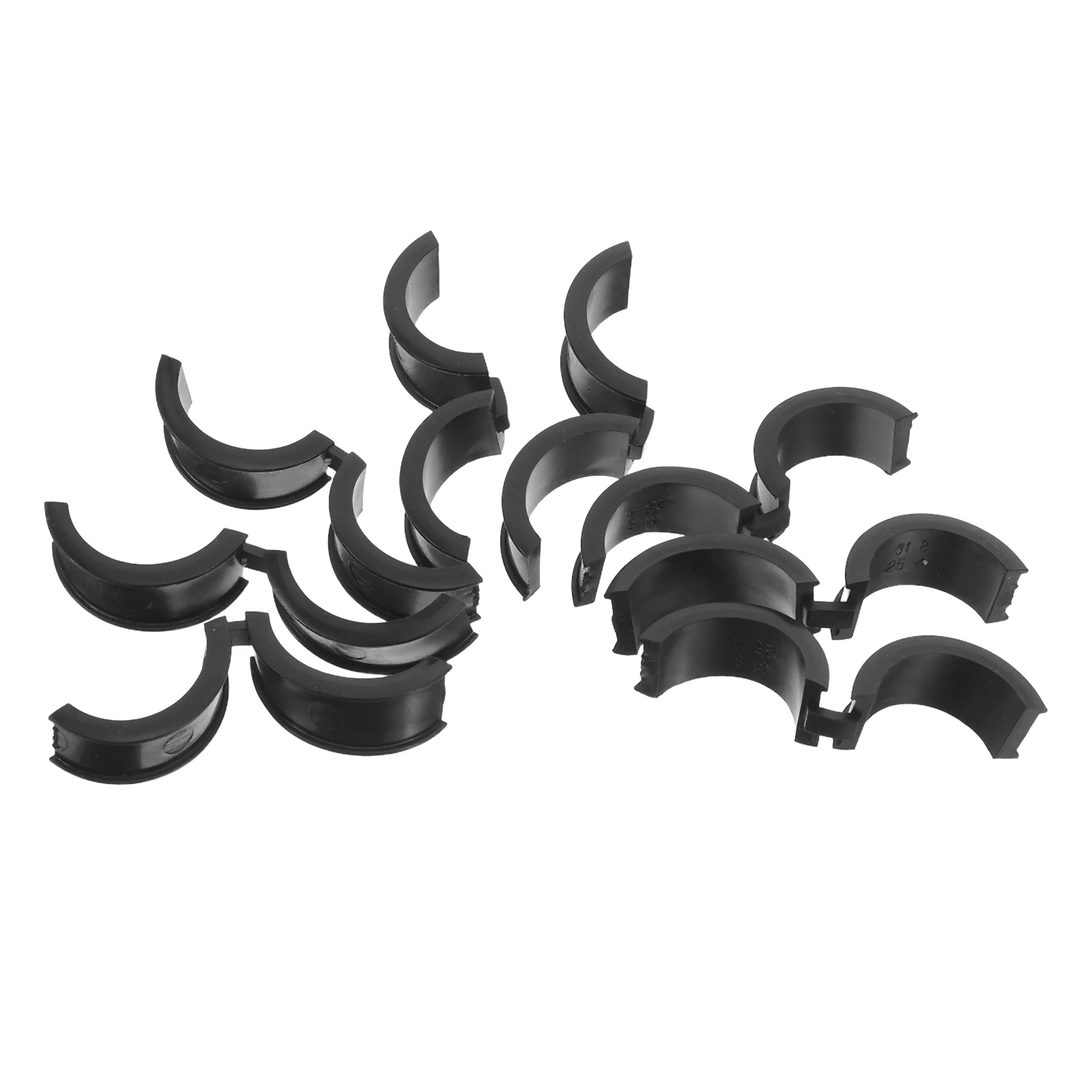 8 قطعة ملحقات الدراجة والعتاد تعديل الحشوات المقود المطاط طوقا Tpr جوانات الدراجة تمديدات تباعد #2