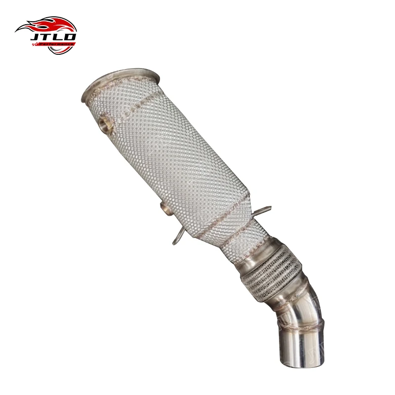 JTLD Performance 304 Stainless Steel Exhaust System Exhaust Downpipe For BMW F30 N20 328i 328xi Exhaust With Heat Shield
