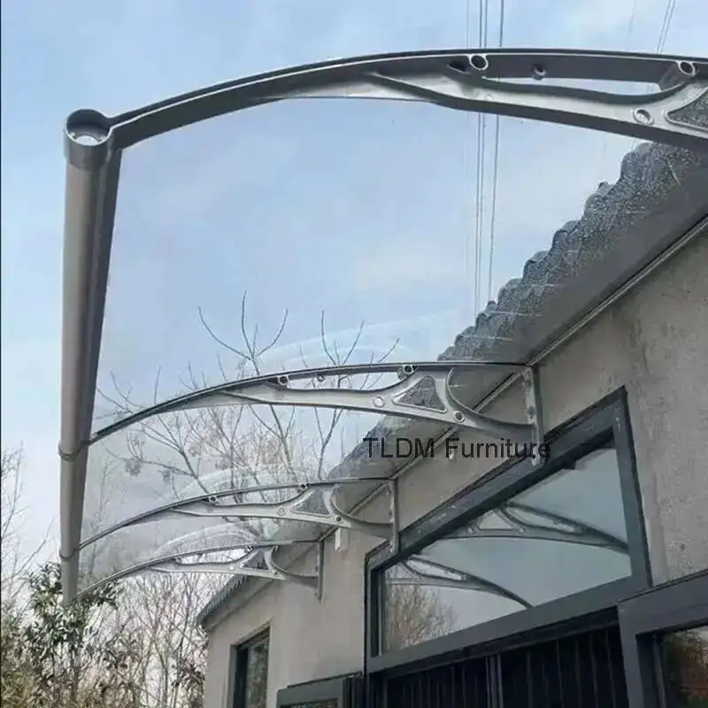Silent New Aluminum Transparent Simple Awning Alloy for Awnings Courtyard Modern Household Outdoor Waterproof Awning for Balcony