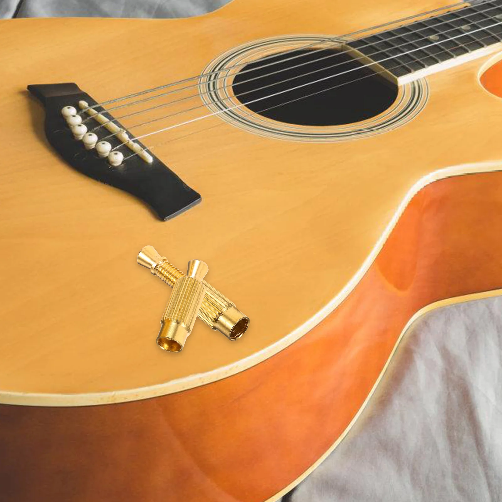 

2pcs Double Rocker Bridge Inserts Studs For Electric Guitar Durable Metal Parts Smooth Vibrato Effect Guitar Accessories