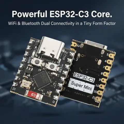 ESP32-C3 Supermini Development Board 4MB Flash Core Board Type-C Interface IoT Wireless MCU Module for Arduino Programming