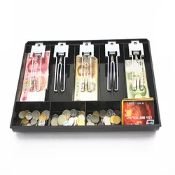 Money Counter Case Plastic Metal Hard case for Cash Register Box New Classify Store Cashier Coin Drawer Box