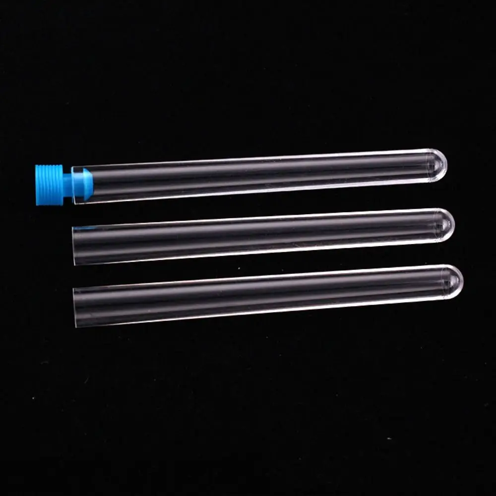

With Screw Cap Plastic Test Tubes Clear Round Bottom Laboratory Test Tubes Transparent Plastic Transparent Test Tubes