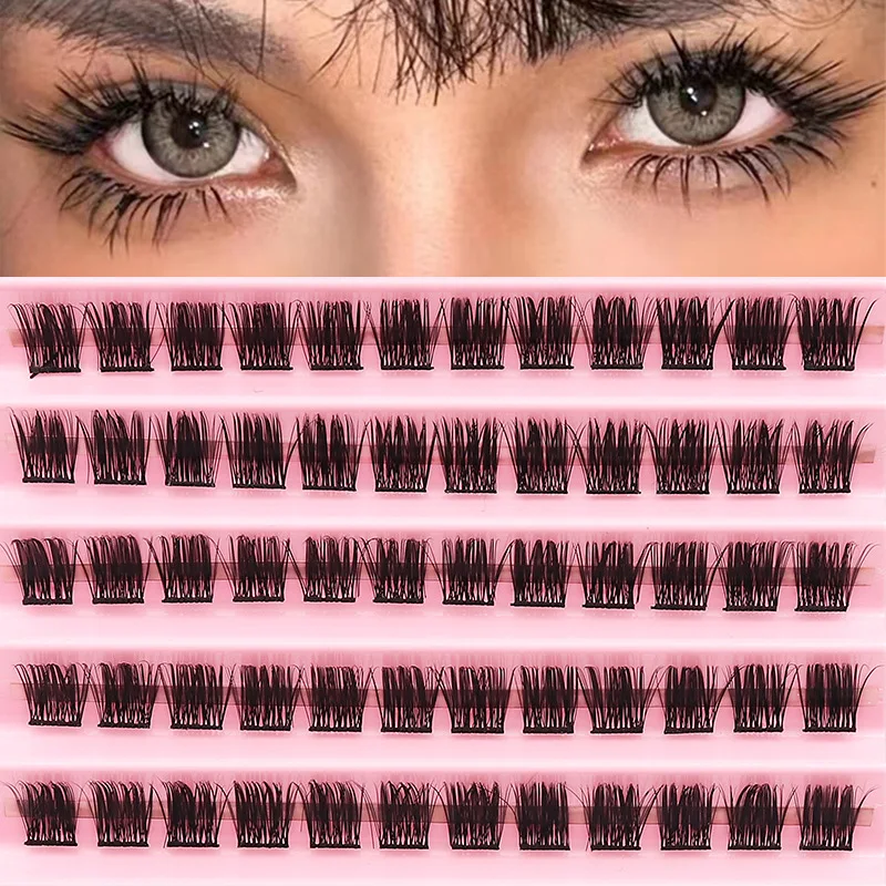 False Eyelashes Factory Stable Supply Segmented Eyelashes Single Cluster From Grafting Eyelash Makeup.