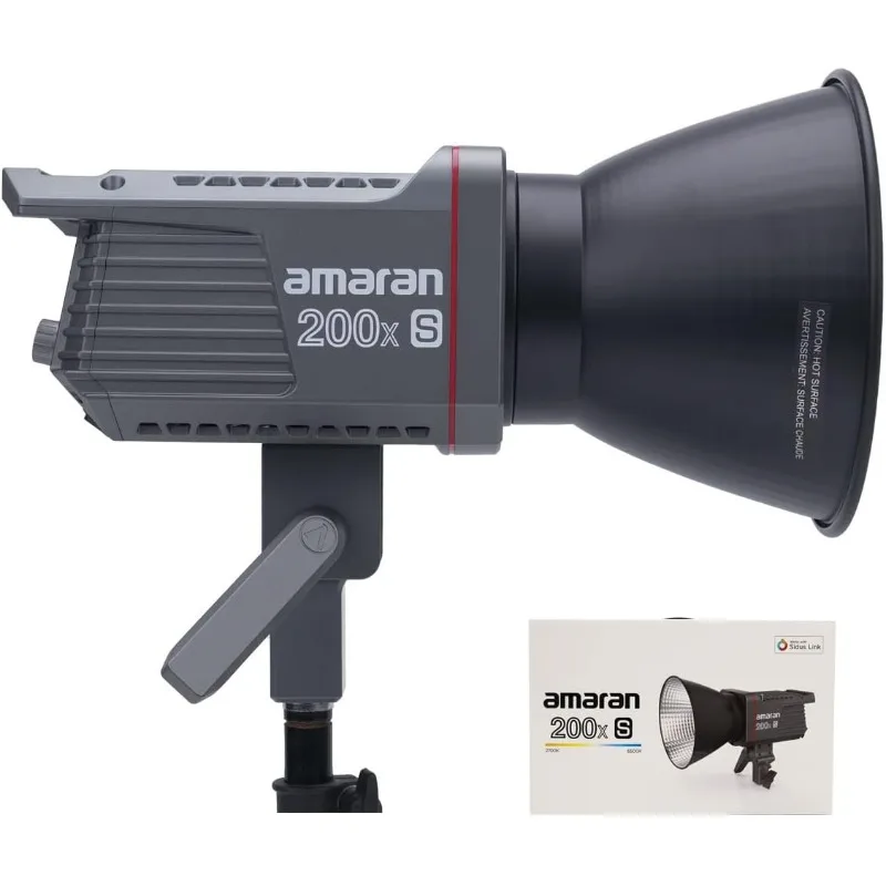 

Amaran 200x S 200 Вт двухцветный светодиодный светильник для видеосъемки, студийный светильник с управлением через приложение Bluetooth, источник питания постоянного/переменного тока, бесшумный вентилятор с креплением Bowens