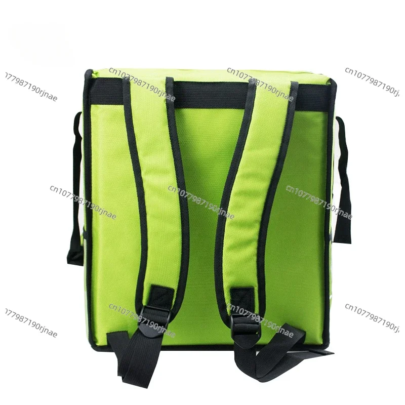 Green Insulated Backpack Takeout Insulated Cabinet Waterproof Thickened Ice Pack Food Delivery Bag