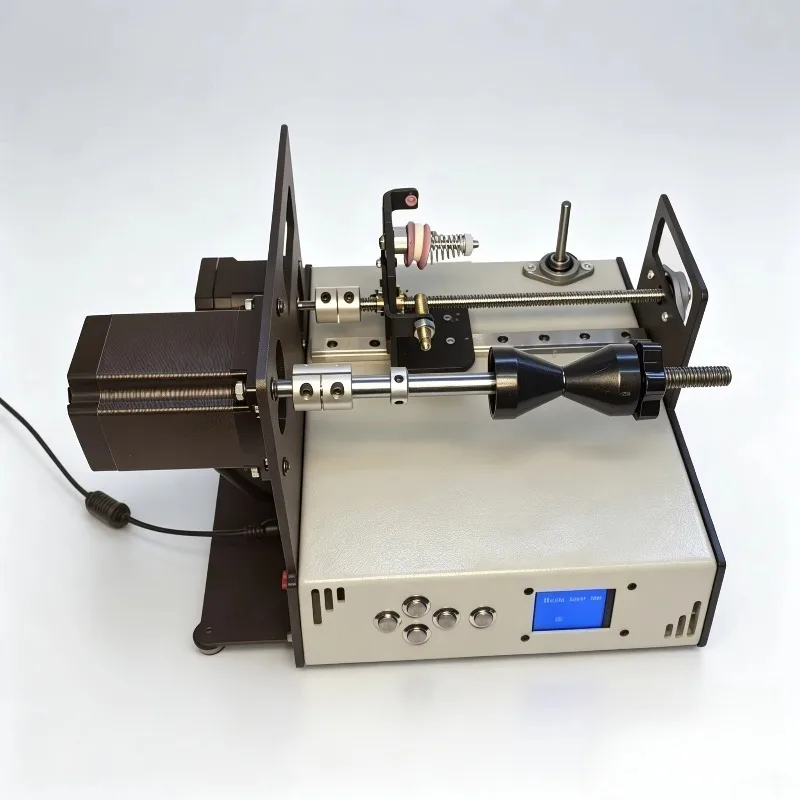 Coil Winder Machine Automatic Winding Machine with Auto-Wire Alignment for Coils Fishing Lines Silk Threads Winding