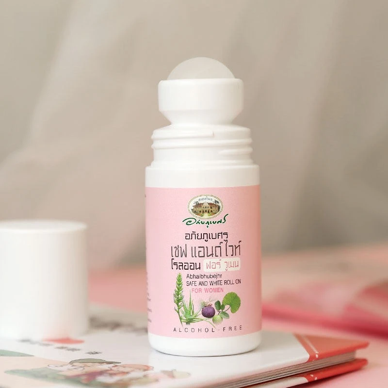 Thai Roll-On Deodorant 50ml, Underarm Odor & Sweat Control, Long-Lasting Freshness