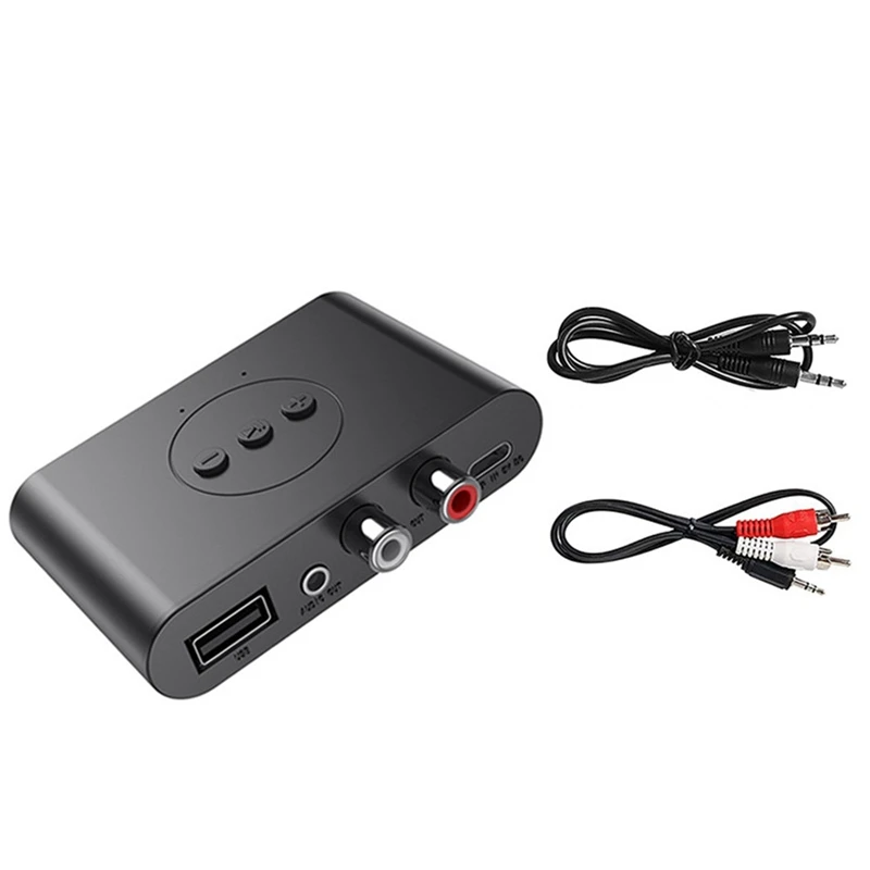 Bluetooth 5.2 Audio Receiver RCA 3.5Mm AUX Jack Stereo Music Wireless Adapter With Mic For Car Kit Speaker Amplifier