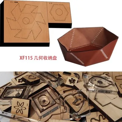 Japan Steel Blade Wood Rule Die DIY Geometry Storage Box Leather Crafts Hand Punch Tool Cut Knife Mould Stamp