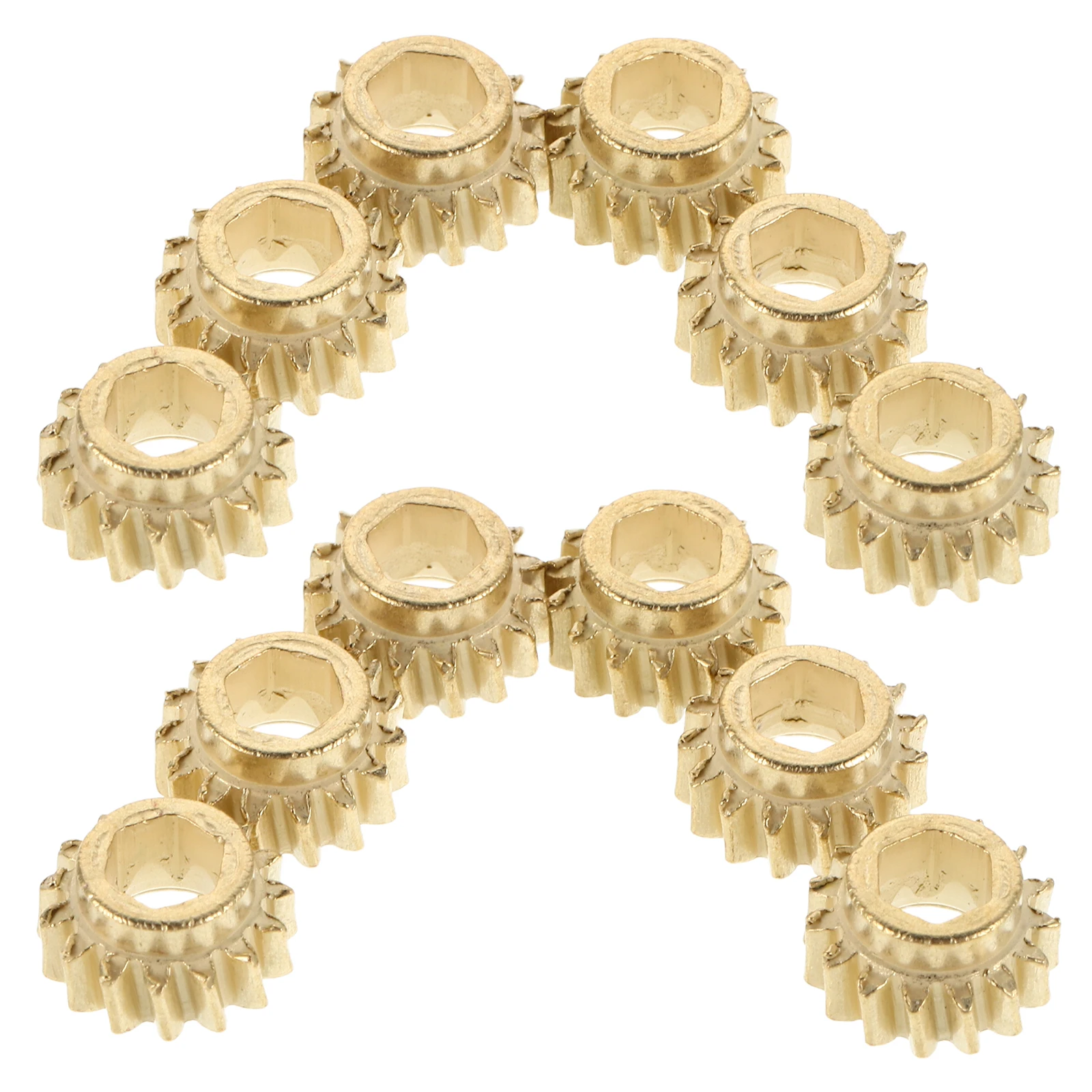 

12 Pcs Guitar Tuners Acoustic Replacement Parts Button Bass Gears Golden and Accessories