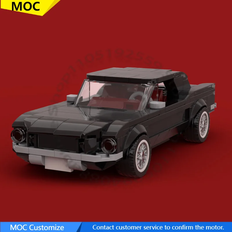 314 ELEMENTÓW Sportowy samochód Mustang Coupe MOC Personalizowany Modułowy Zestaw Klocków Edukacyjny Model z Klocków do Samodzielnego Montażu Prezent