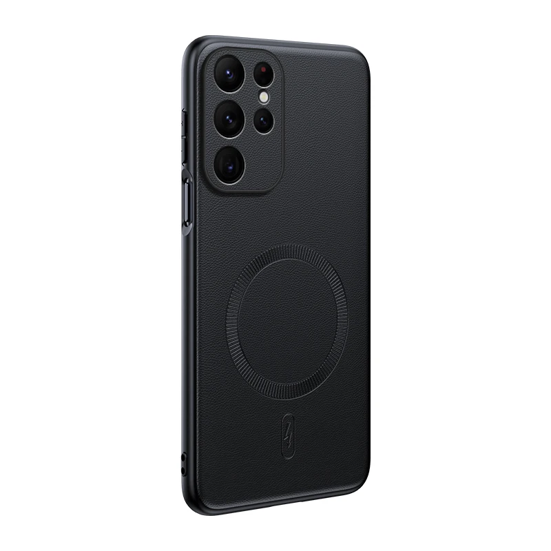 Für Samsung S23 Ultra Hülle Magnetische Leder-Schutzhülle Für Samsung S23 Ultra Anti-Fingerabdruck Rutschfest PC+TPU – Detail 2