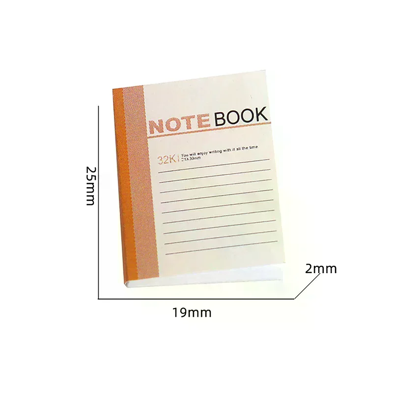 XM4Pcs nueva casa de muñecas decoración de estudio casa de muñecas accesorios de papelería escolar 1/12 casa de muñecas Mini cuaderno modelo de libro de ejercicios