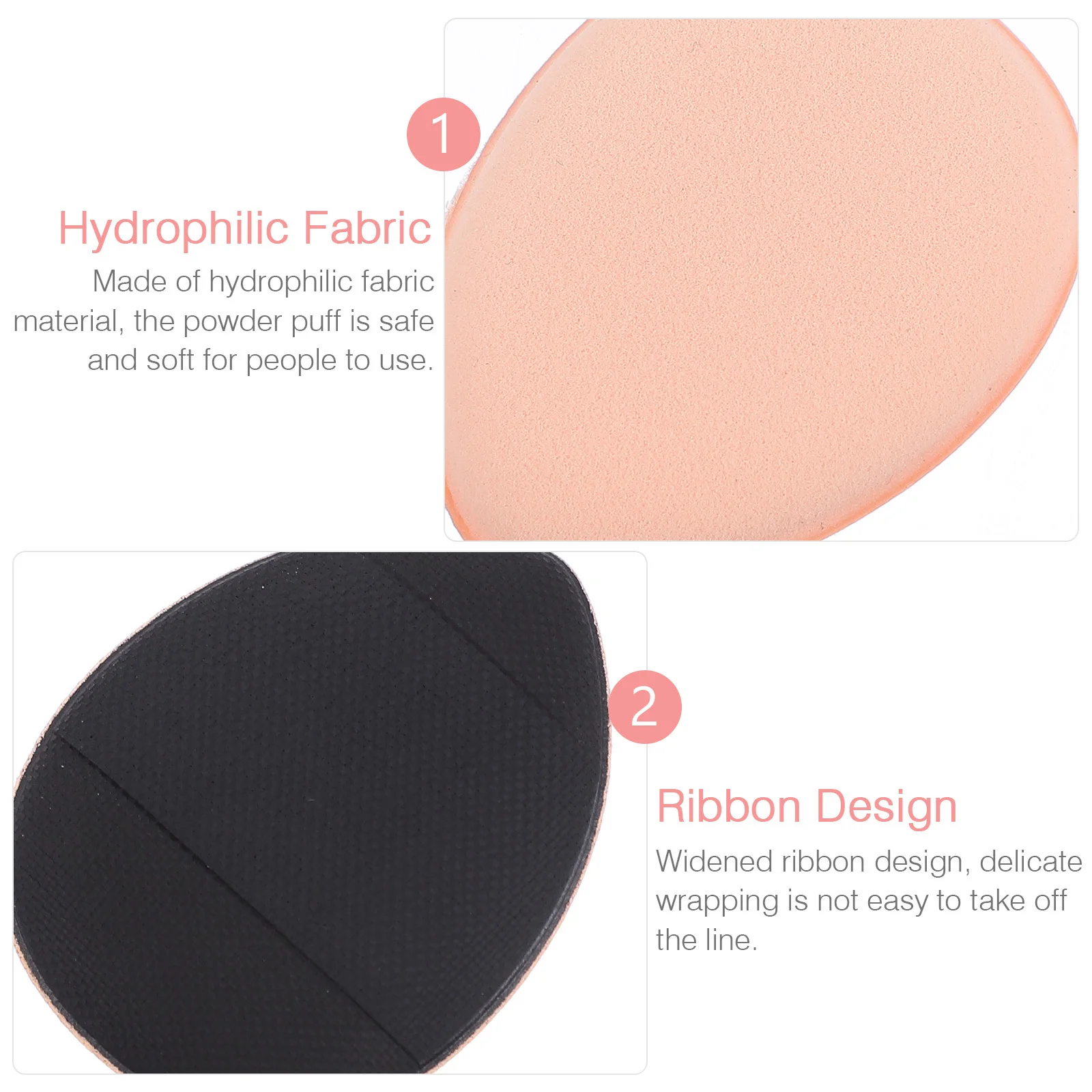 

20Pcs Mini Powder Puff Comfortable Skinfriendly Makeup Sponge Easy Apply Concealer Nose Wing Under Eyes Makeup Puff