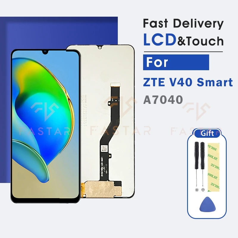 

A7040 6.75"Tested For ZTE Blade V40 Smart LCD A7040 Display Touch Digitizer Assembly Replacement Phone Screen