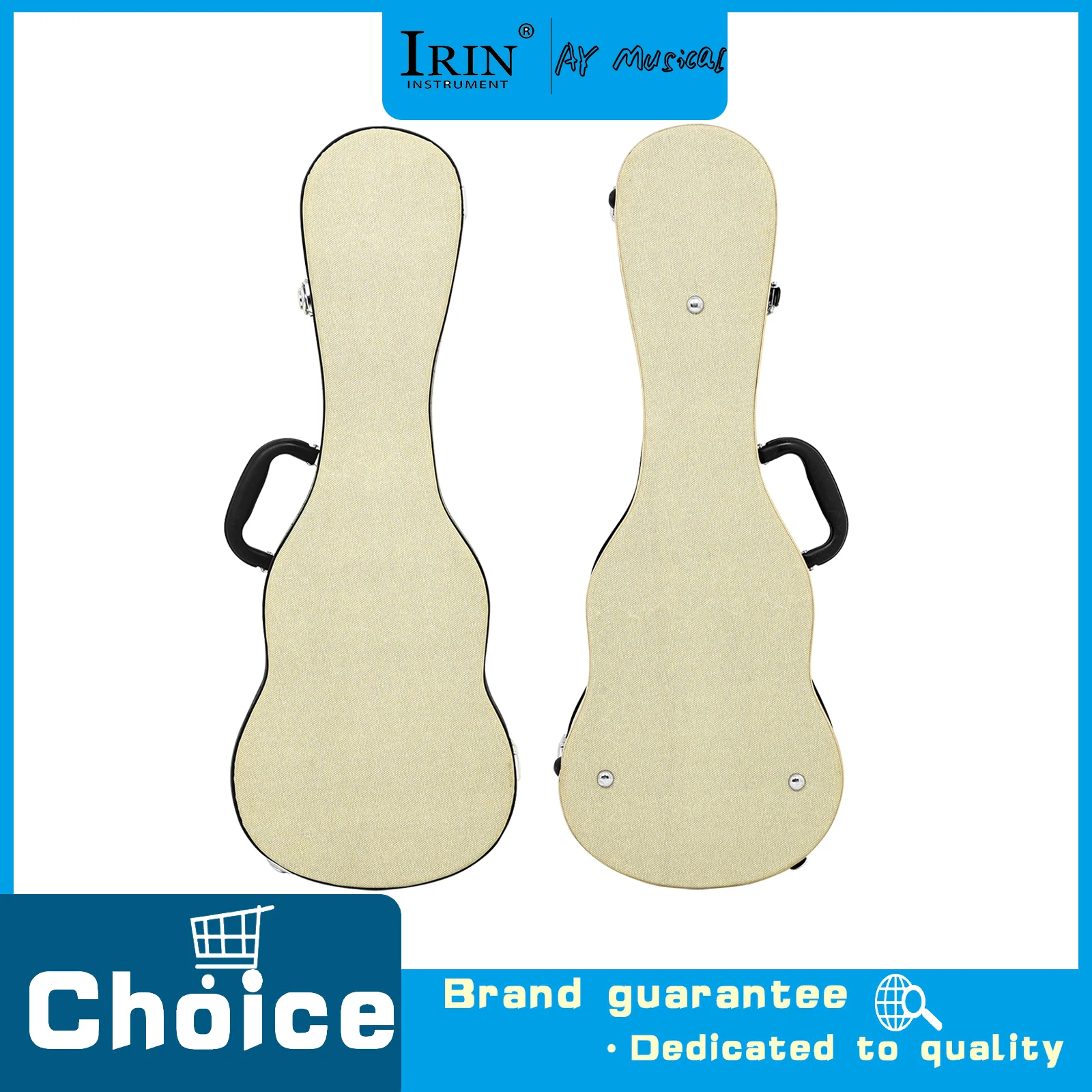 IRIN 23 Inch Ukulele Box with Reinforced Thickened Ukulele Box Soft Interior Thickened Waterproof Luggage Accessories