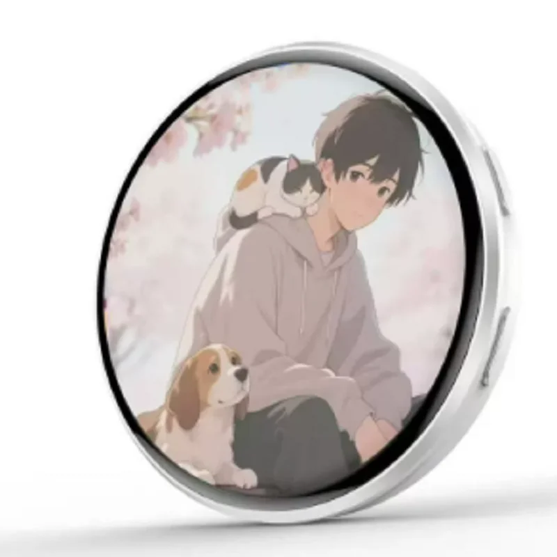 

Anime E-Badge Display Pin Dynamic Electronic Badge Anime Merchandise Digital Display Badge Dynamic Gift For Otaku Fans Friends