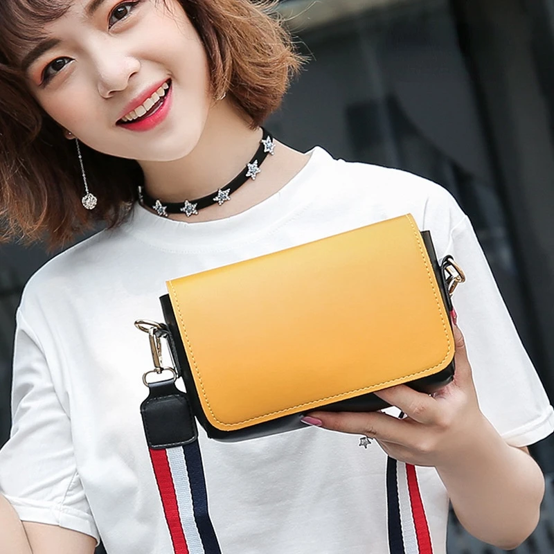 New Fashion Women\'s Bag Shoulder Strap Messenger Small Shoulder Bag Simple Small Square Bag Pu Leather Designer Bags Luxury