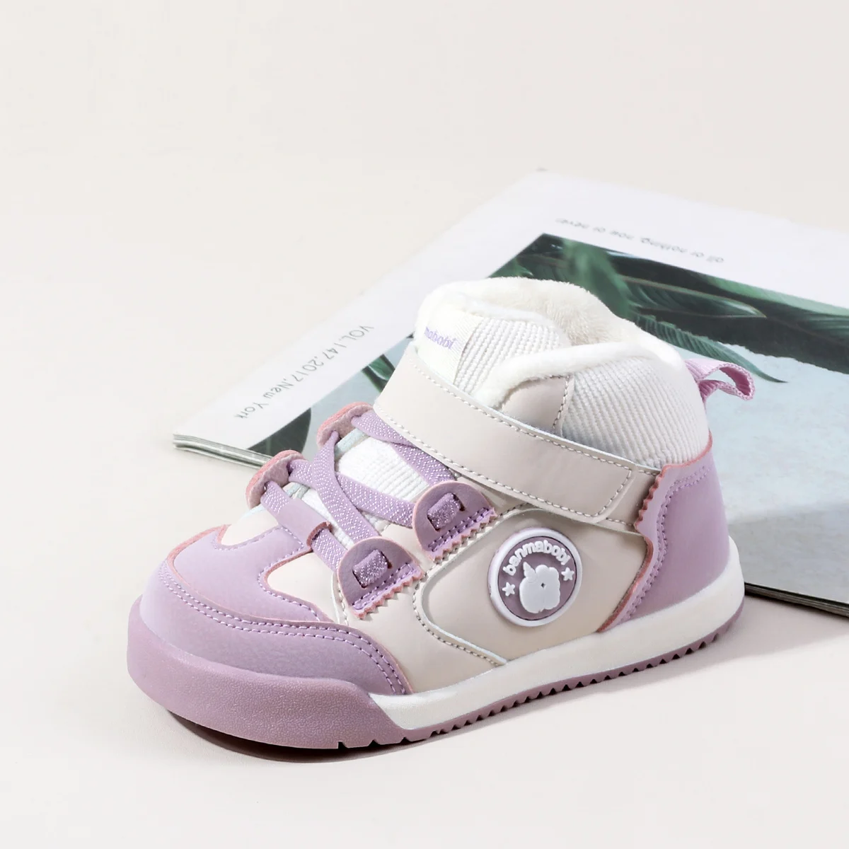 

Hot Selling BaBy Unisex First Walking Toddler Shoes Fashion Style Fleece-lined Design For Winter And Autumn 0-4 Years Old