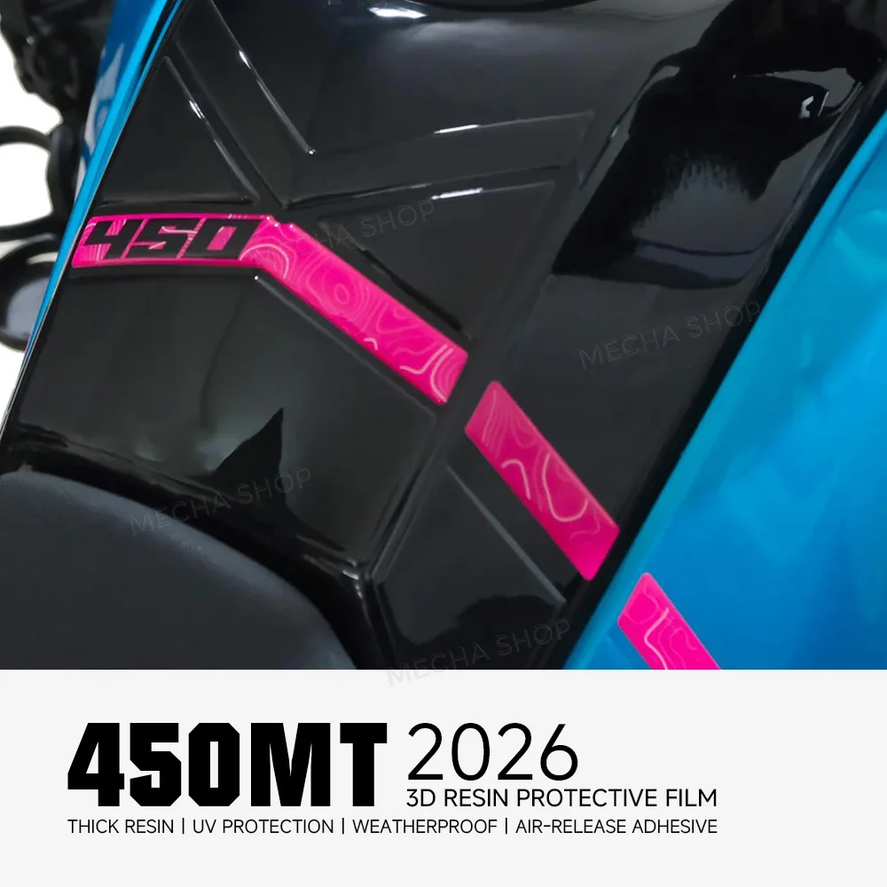 For CFMOTO 450MT 2024 2025 2026 Accessories 3D Resin Sticker Protection Kit
