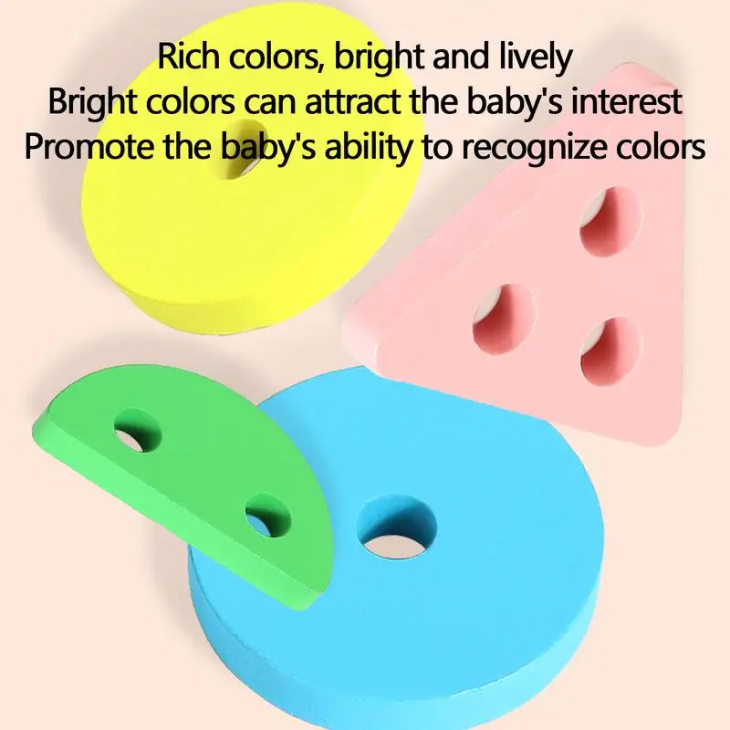 Shape Sorting Toy Shape Color Recognition Blocks Matching Puzzle Learning Shape Color Board Game Animal Pattern Blocks For Boys