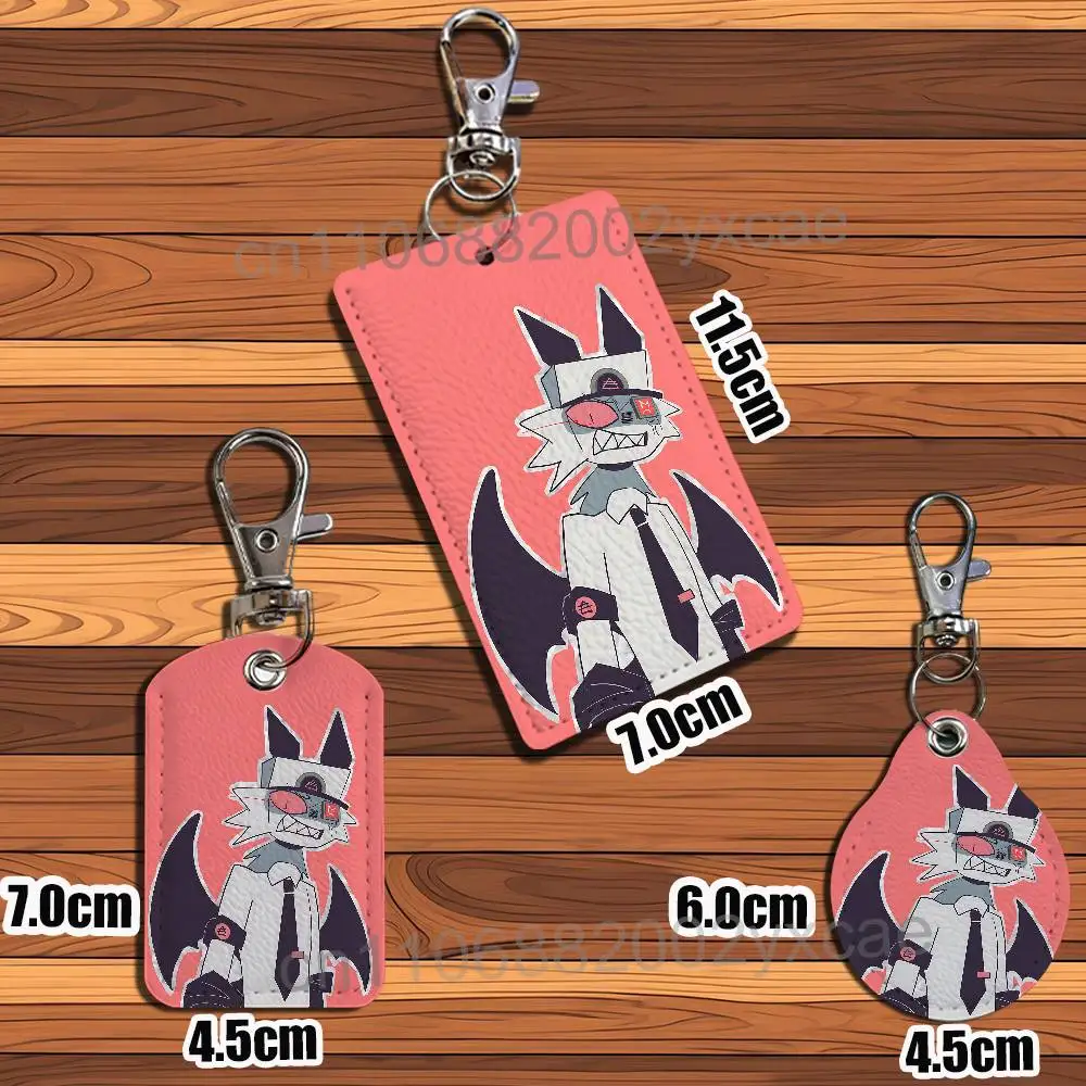 Mister Barrel Katieverse FPE Leather Keychain Badge Holder with Lanyard - ID/Access Card Holder, Key Ring Accessory, Gift Option