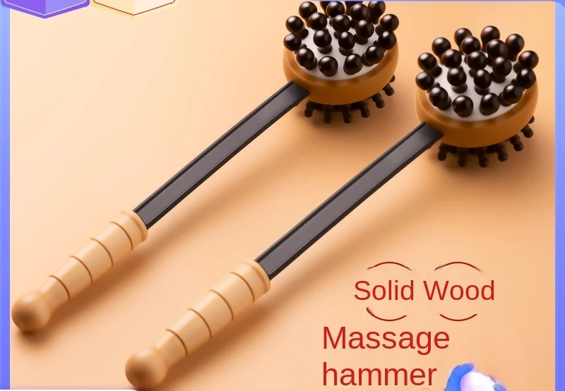 Handheld back pounding device, massage hammer, health preserving meridian hammer, massage stick device