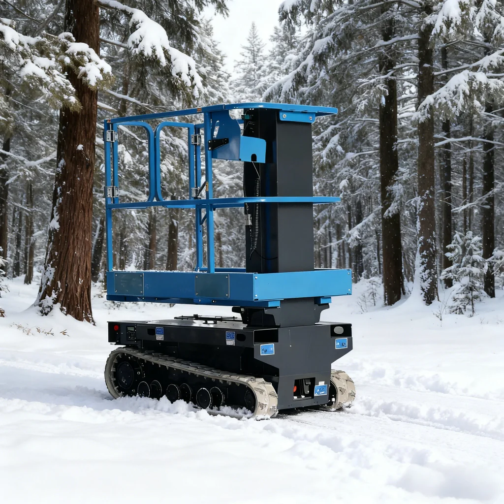 200Kg platform compact crawler lift with CE certification