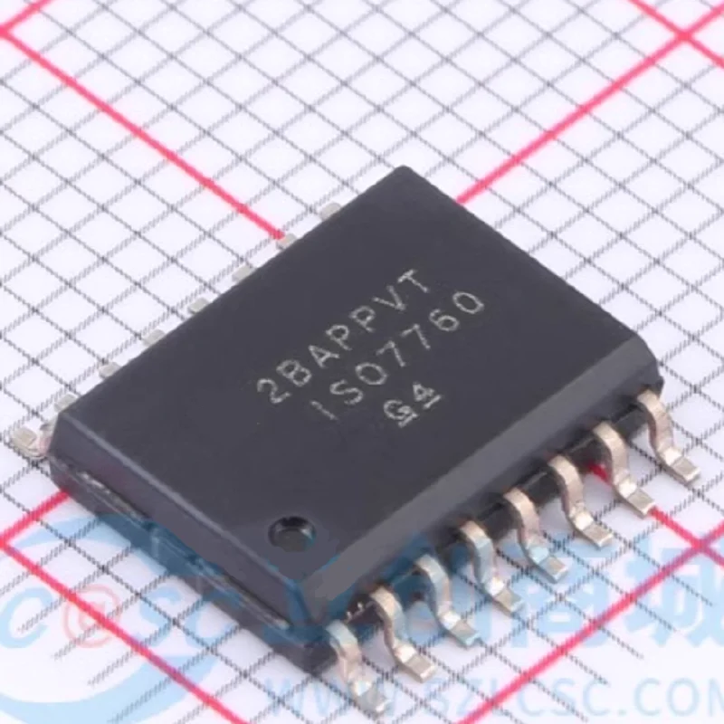 Isolators ISO7760DW General Purpose Digital Isolator 5000Vrms 6 Channel 100Mbps 85kV/µs CMTI 16-SOIC (0.295