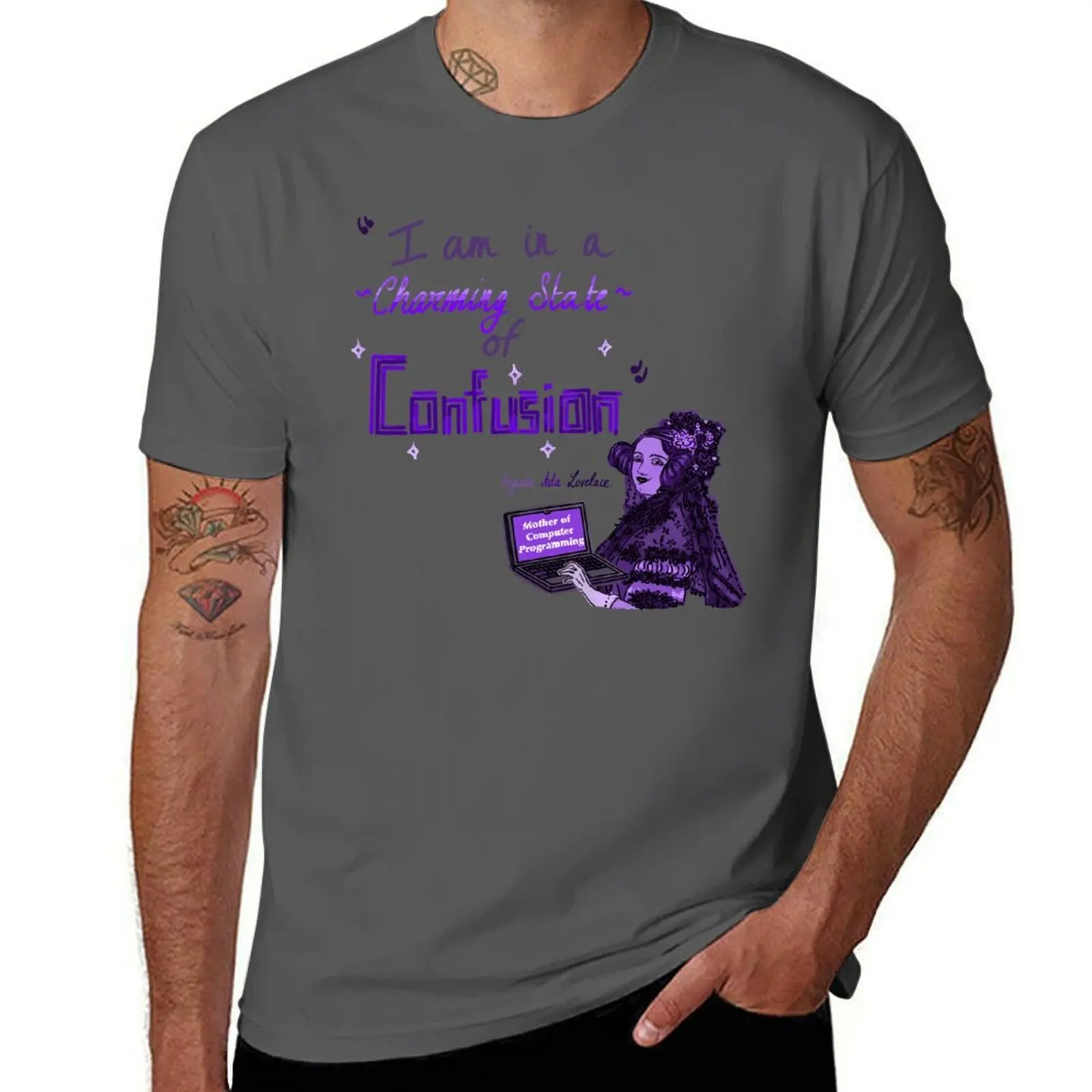 am confusion of Augusta charming I Lovelace state a in Ada T-Shirt Stain Resistant Casual Tee