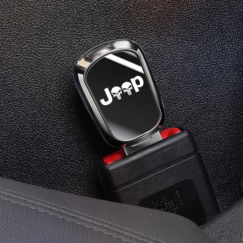 Car Seat Belt Clip Extension Plug Car Safety Seat Lock Buckle For Jeep Renegade Grand Cherokee Wrangler Compass Auto Accessories