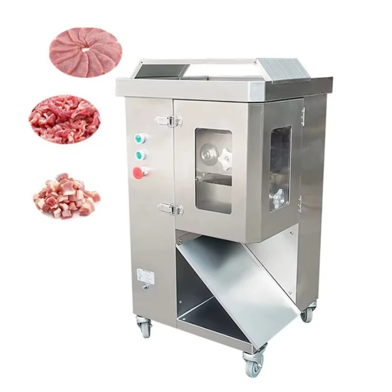 

Meat Strip Cutter Fresh Beef Jerky Slicer Flake Pork Meat Cutting Slicing Machine Chicken Breast Slice Making Machine